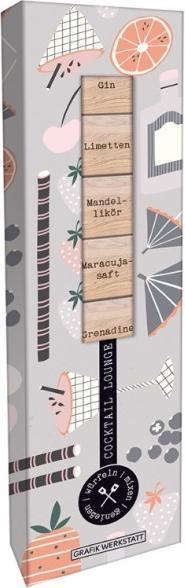 Image du produit Recette - Set de cubes en bois - Cocktail Lounge
