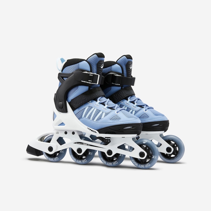Immagine prodotto Oxelo Pattini fitness in linea Fit 5 Jr per bambini - Blu/Bianco (32, 35)