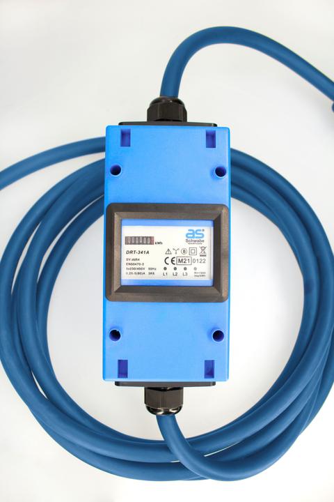 Productafbeelding As - Schwabe Elektroauto Ladekabel Mode 3 Typ 2 mit Stromzähler (Type 2, 11 kW, 16 A, 5 m)