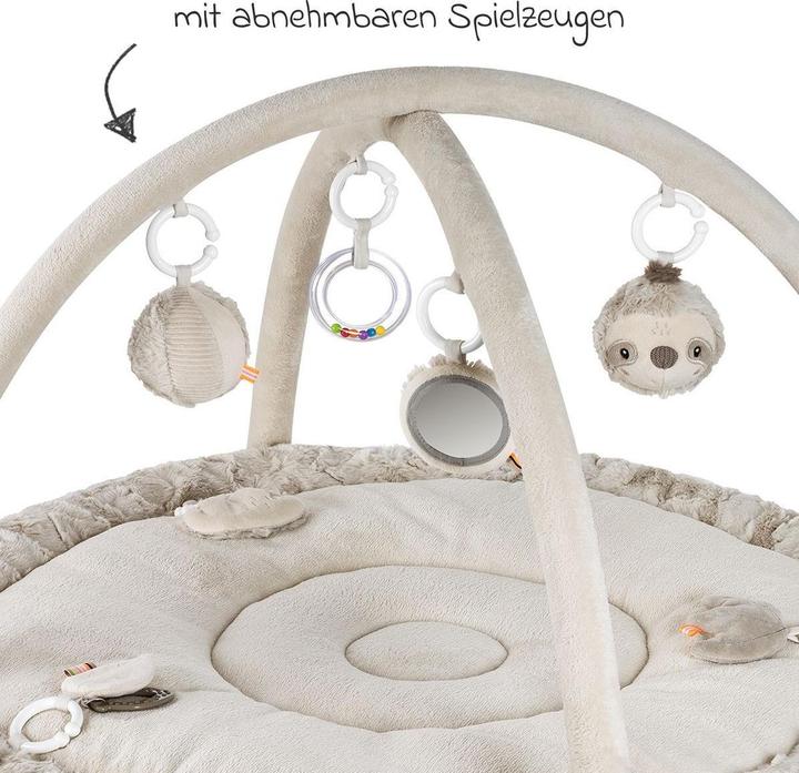 Image du produit Fehn 3-D-Activity-Decke Faultier, Grau/Beige, Material