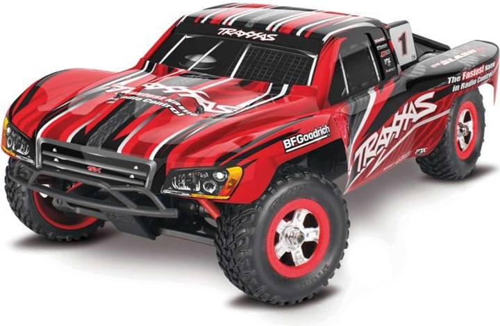 Traxxas Slash 4x4 Rot 1/16 Short-Course Rtr Brushed Mit Akku Und USB-C Lader (RTR Ready-to-Run)