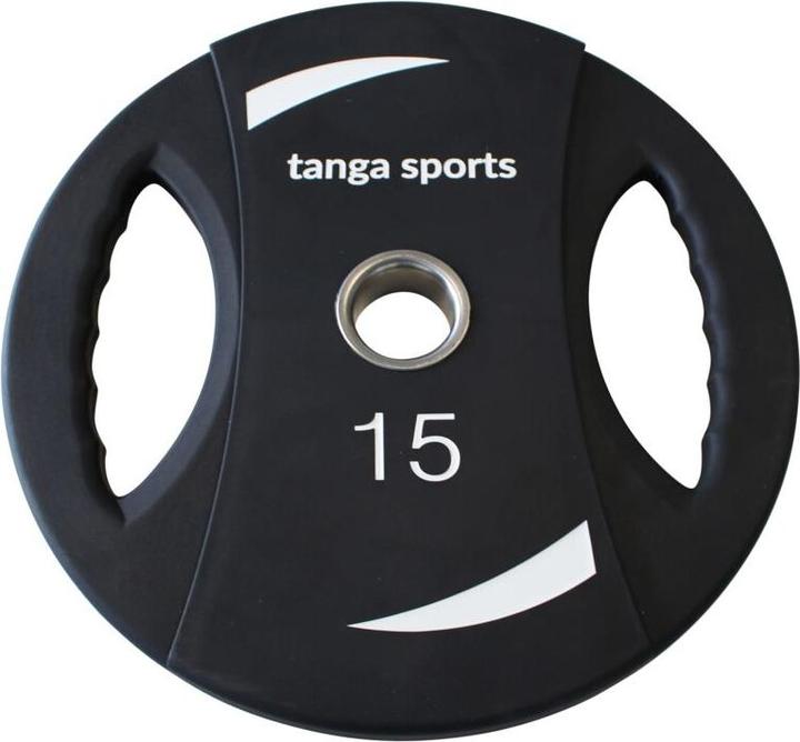 Actual product image Tanga Sports TPU weight plate, 15 kg