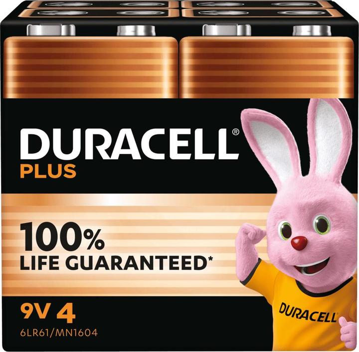 Produktbild Duracell Plus Power (4 Stk., 9V Block)