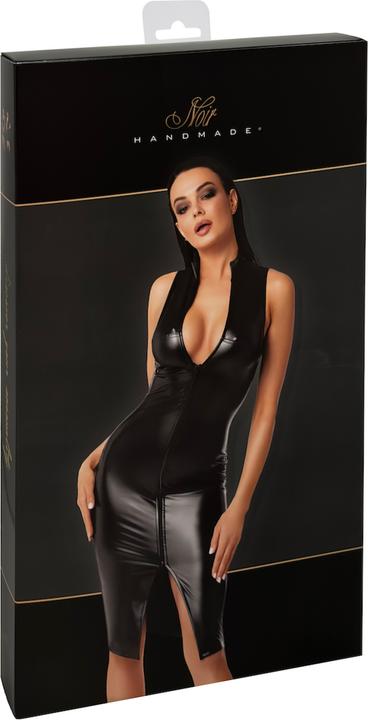 Noir Handmade half-length dress in black (M)