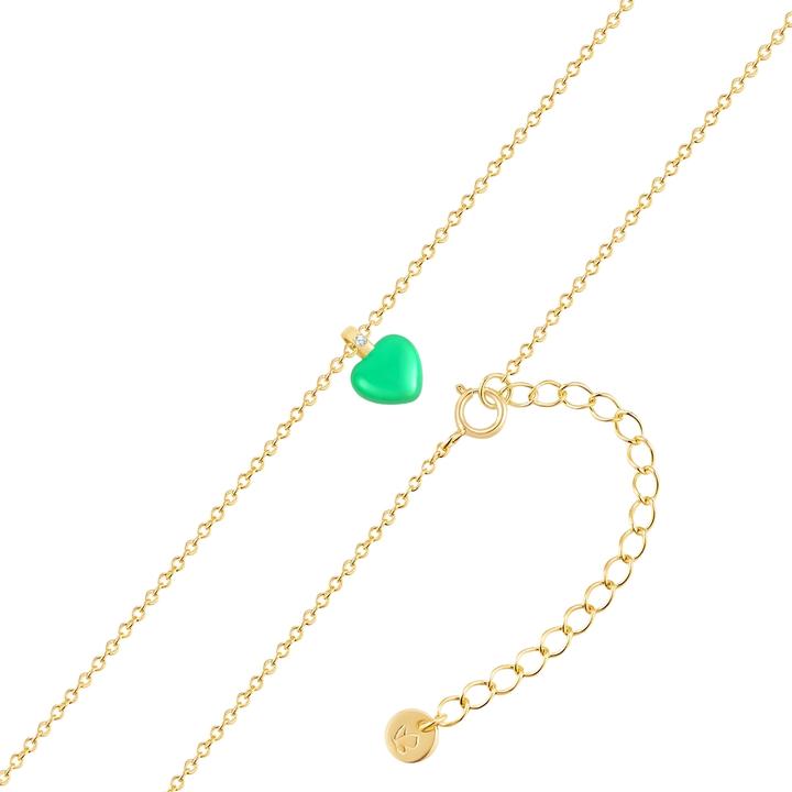 Immagine prodotto Glanzstücke München Collana da donna con cuore in argento - 35942 (Argento, 40 - 45 cm)