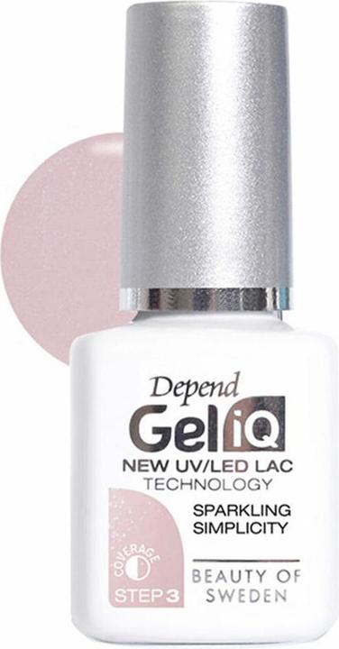 Image du produit Depend Gel iQ Sparkling Simplicity 5 ml (Simplicité étincelante, Vernis à ongles effet gel)