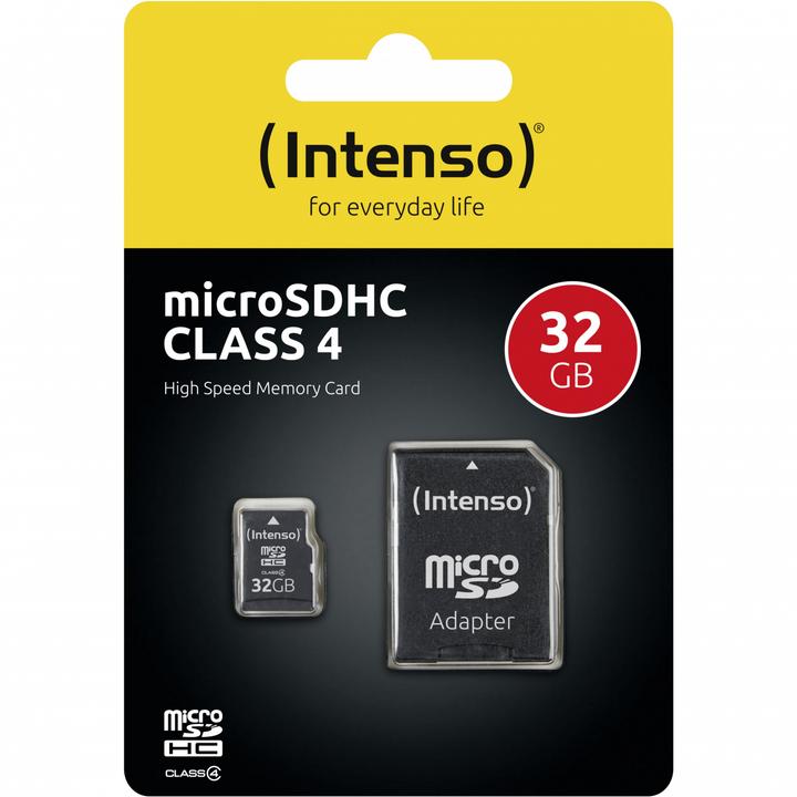 Image du produit Intenso microSD classe 4 (32 Go, microSDHC)