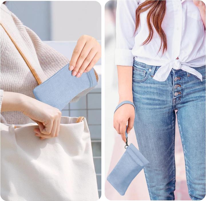 Produktbild Only-Bags.Store Doppelbrillenetui für 2 Brillen - weiches Brillenetui zum Aufstecken