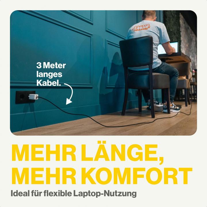 Produktbild Aqiila Cablebird CB13 - USB-C to USB-C Braided cable, 240W (3m) - Black (3 m, USB 2.0, 240 W)