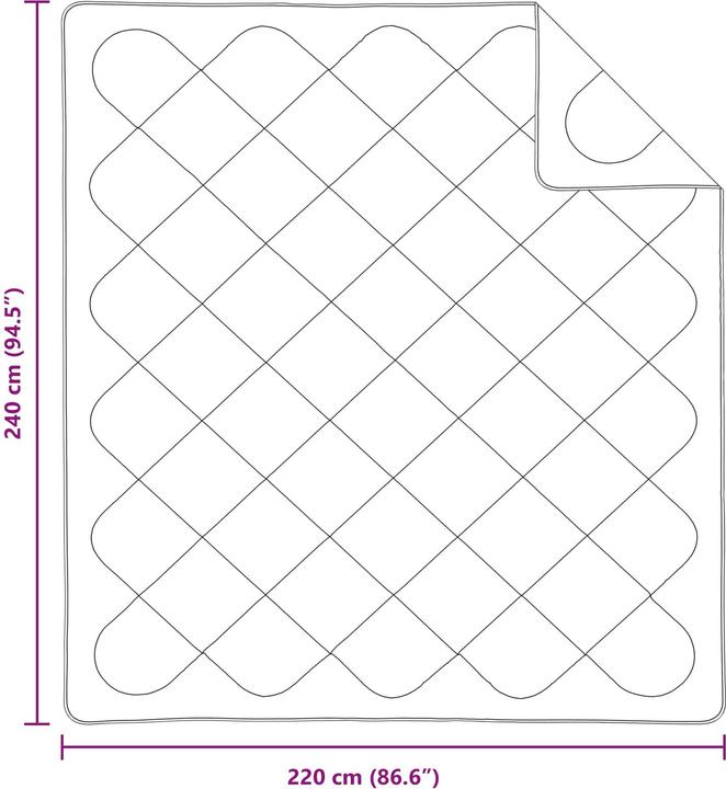 Produktbild vidaXL Sommerdecke (220 x 240 cm)