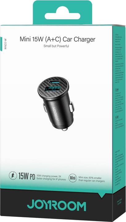 Actual product image Joyroom Mini Car Charger 15W - Black