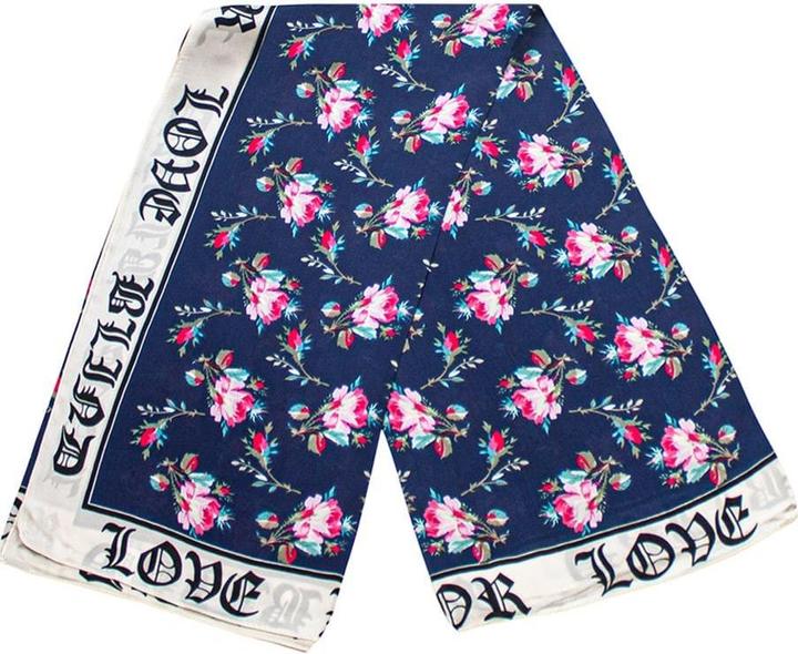 Immagine prodotto JTI Sciarpa con motivo a rose - Blu navy, n. 17
