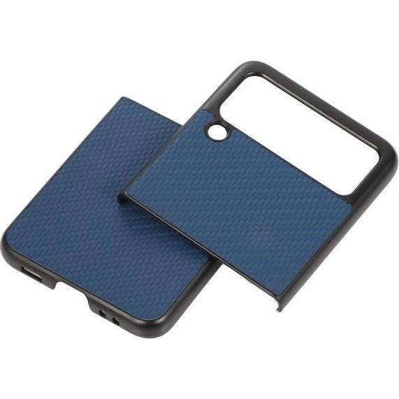 Thumbnail - MU Style Carbon Fiber Hardcase Hülle (Samsung Galaxy Z Flip3), Smartphone Hülle, Blau