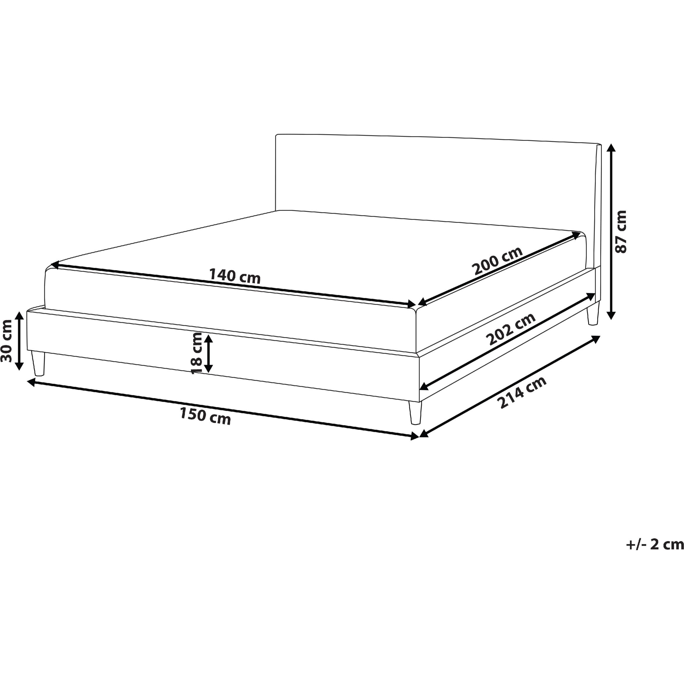 Thumbnail - Beliani, Bett, Fitou (140 x 200 cm)