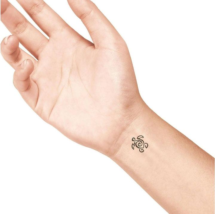 Actual product image La Dot Cosmetics Stamp tattoo stone small turtle