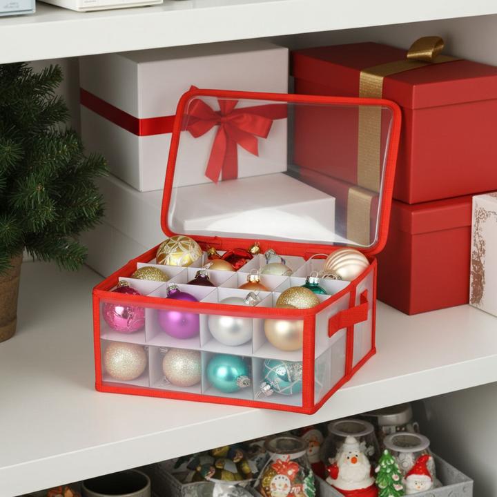 Actual product image Christmas Gifts Storage box for Christmas baubles (34 x 34 x 17 cm)