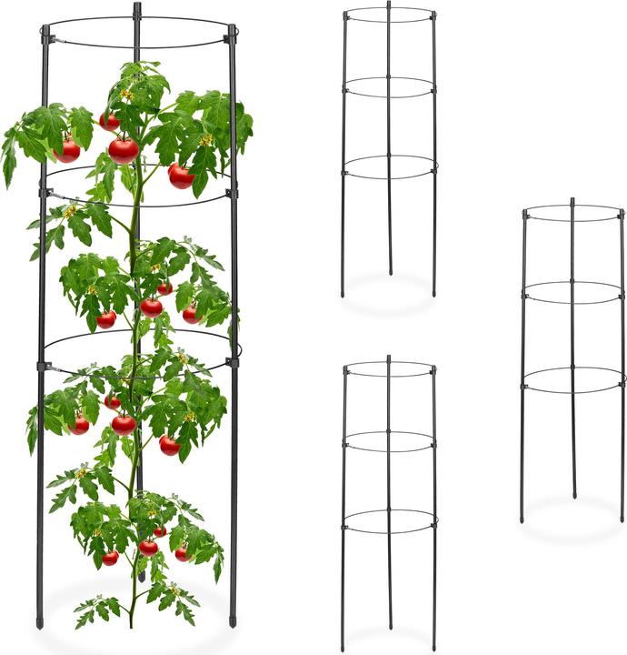 Relaxdays 4x support pour plantes grimpantes (22 cm, 22 cm)