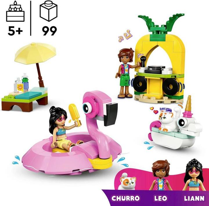 Produktbild LEGO 42658 ® FRIENDS Poolparty mit Einhorn und Flamingo (42658, LEGO Friends)