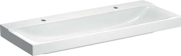 Geberit Doppel-Waschtisch Xeno 120 cm wei mit KeraTec Glasur 500550011 (480 mm, 1200 mm)