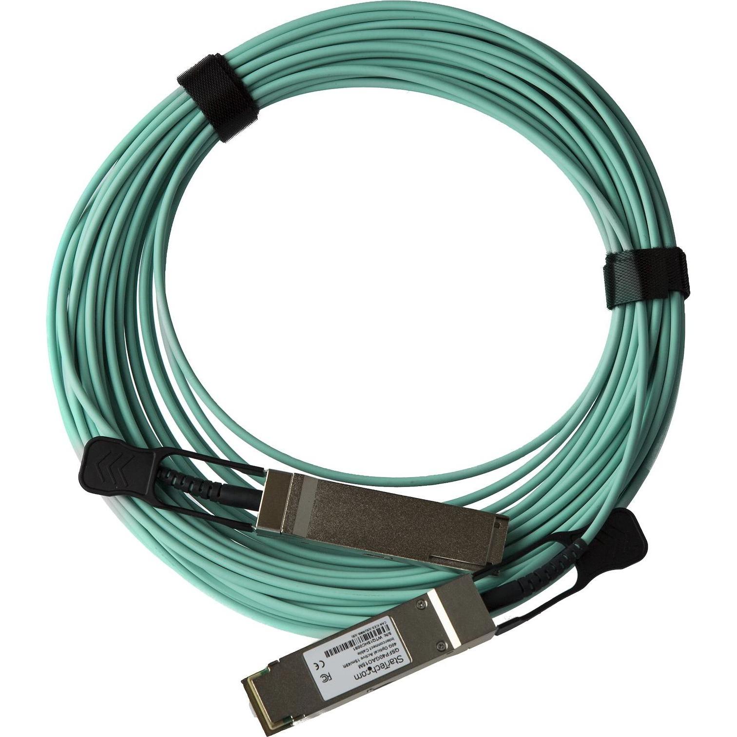 Thumbnail - StarTech 15M 49FT 40G QSFP+ AOC CABLE, Transceiver, Schwarz