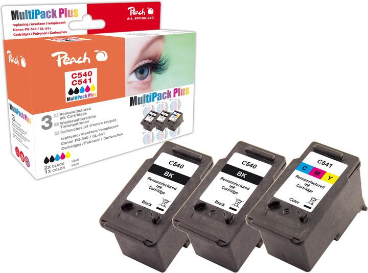 Produktbild Peach PG-540/CL-541 MPack+ (Color, BK)