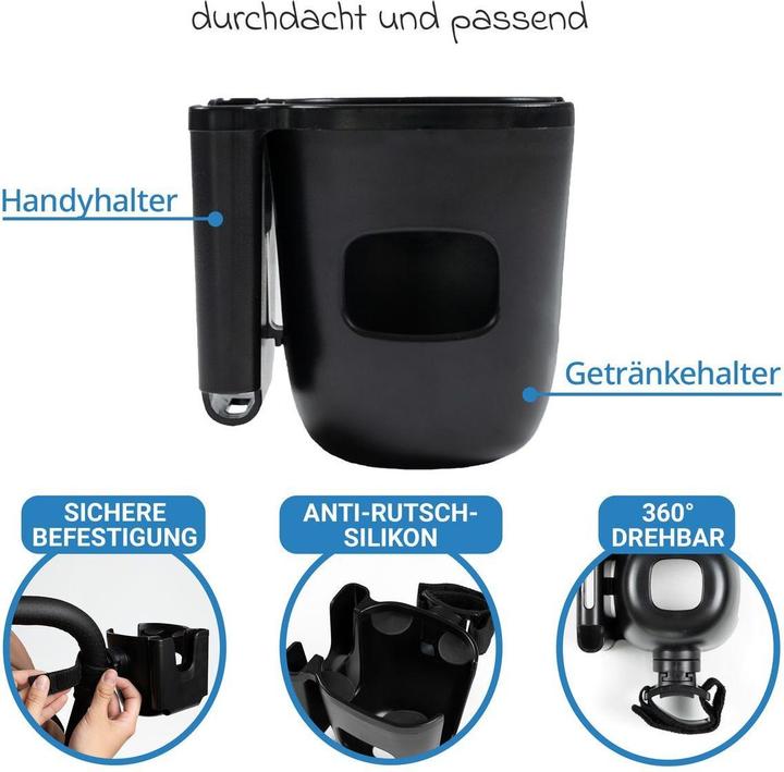 Actual product image Zamboo Getränkehalter Getränkehalter mit Smatphone-Halterung für