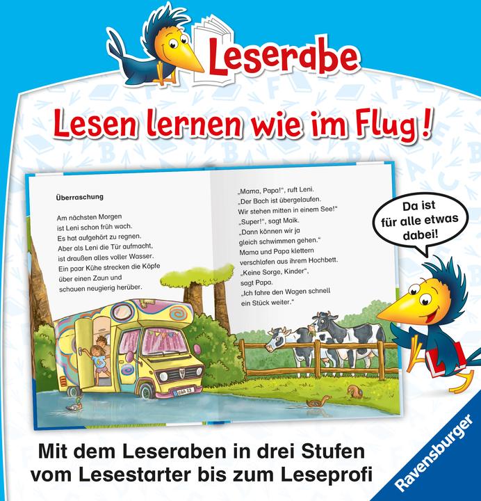 Produktbild Ravensburger Leserabe - 2. Lesestufe: Unsere verrückten Camping-Ferien (Deutsch, Stefanie Klassen, Susan Niessen, 2024)
