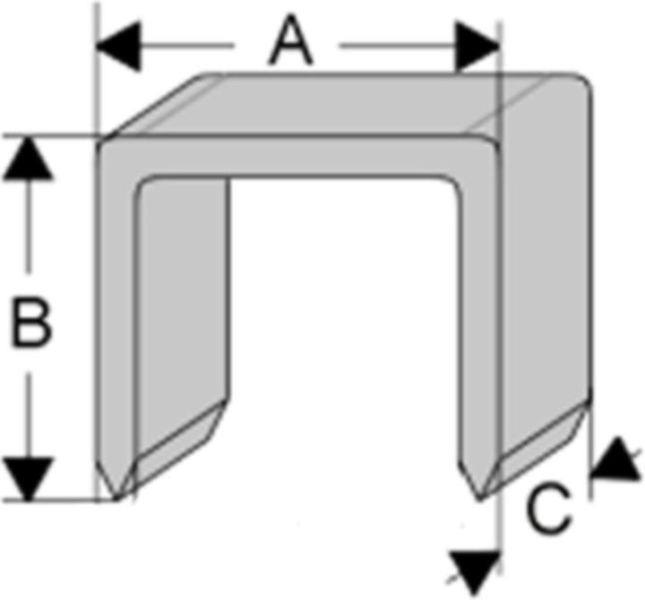 Immagine prodotto Rapid Tipo 140 Morsetto per filo piatto 14 mm (5000 x)