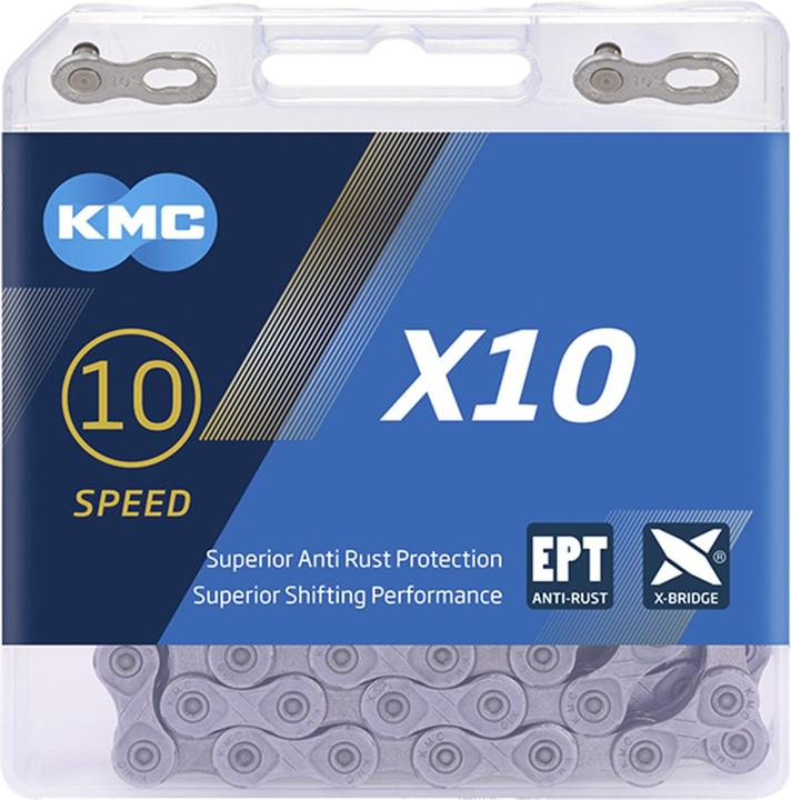 Actual product image KMC Velo chain X10 EPT (10-speed)