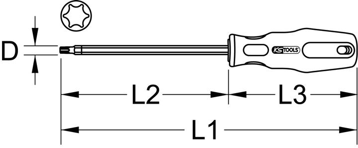 Produktbild KS Tools BERYLLIUMplus Schraubendreher (Torx (TX))