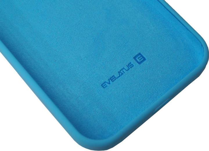 Actual product image Evelatus Apple iPhone 12/12 Pro Soft Case with bottom Sky Mėlyna (Apple iPhone 12, Realme 12 Pro+)