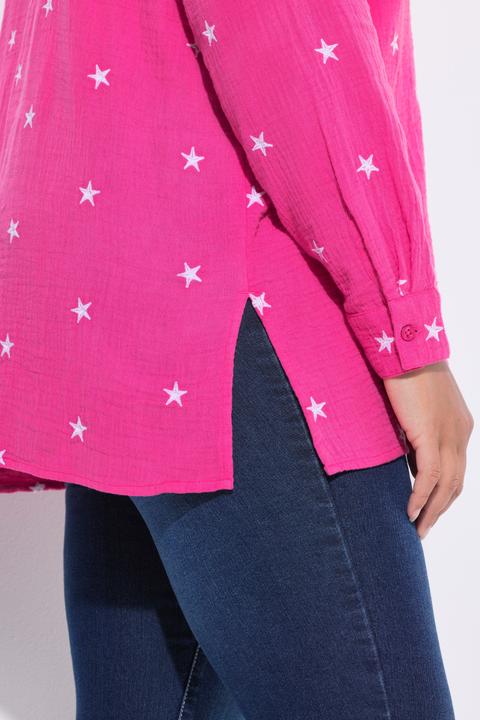 Immagine prodotto Angel of Style Blusa di mussola dal taglio oversize con ricami floreali (44)