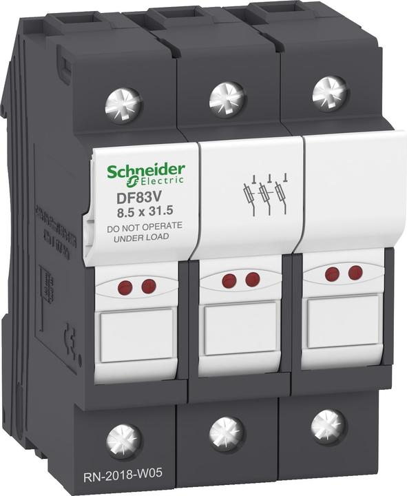 Schneider Electric Fuseholder DIN rail 8.5x31.5mm 3pole (25 A)