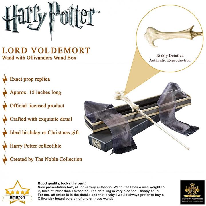 Actual product image Noble Collection Voldemort's Wall Wand