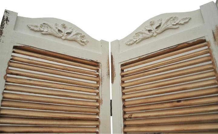Produktbild HTI-Living Paravent 3-teilig im Shabby Chic Raumteiler im Landhausstil mit Lamellen