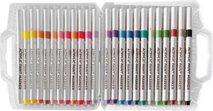 Default Akrylmarkere 24 stk, i kuffert. (24x)