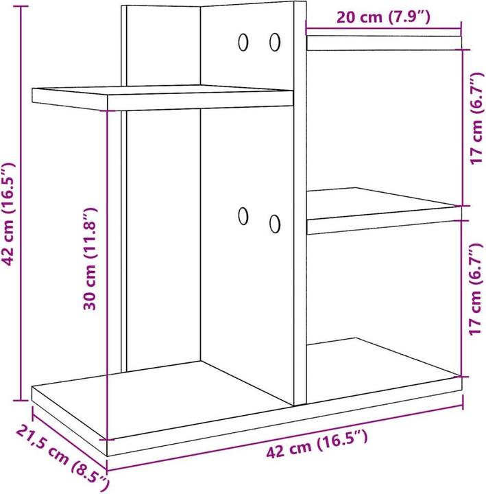 Produktbild vidaXL Schreibtisch-Organizer