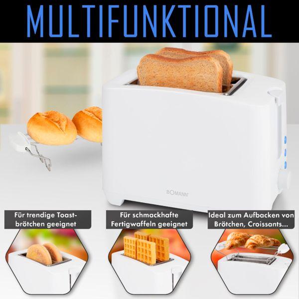 Actual product image Bomann TA 6065 CB Toaster white
