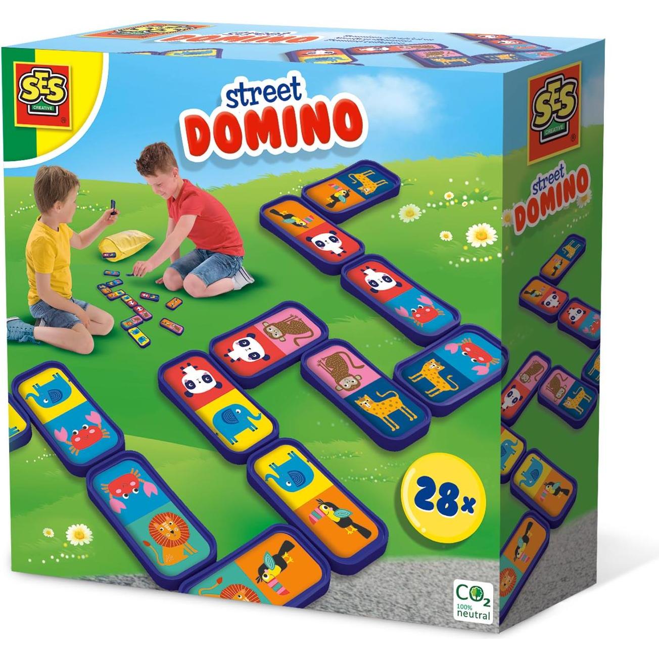 Ses Street Dominos (Deutsch, Englisch, Französisch)