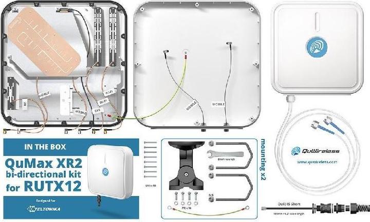 Produktbild Quwireless AXR12 - QuMax XR2 Bidirektionales Kit für RUTX12 (WLAN)