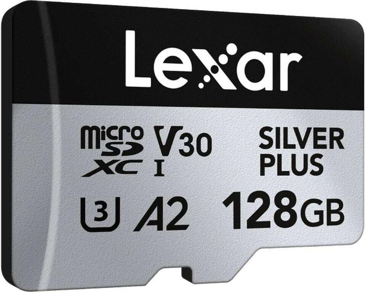 Actual product image Lexar Professional Silver Plus (128 GB, microSDXC, U3, UHS-I)