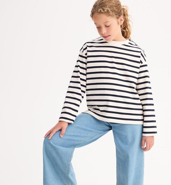 Produktbild La Redoute Collections Gestreiftes Langarmshirt (128)