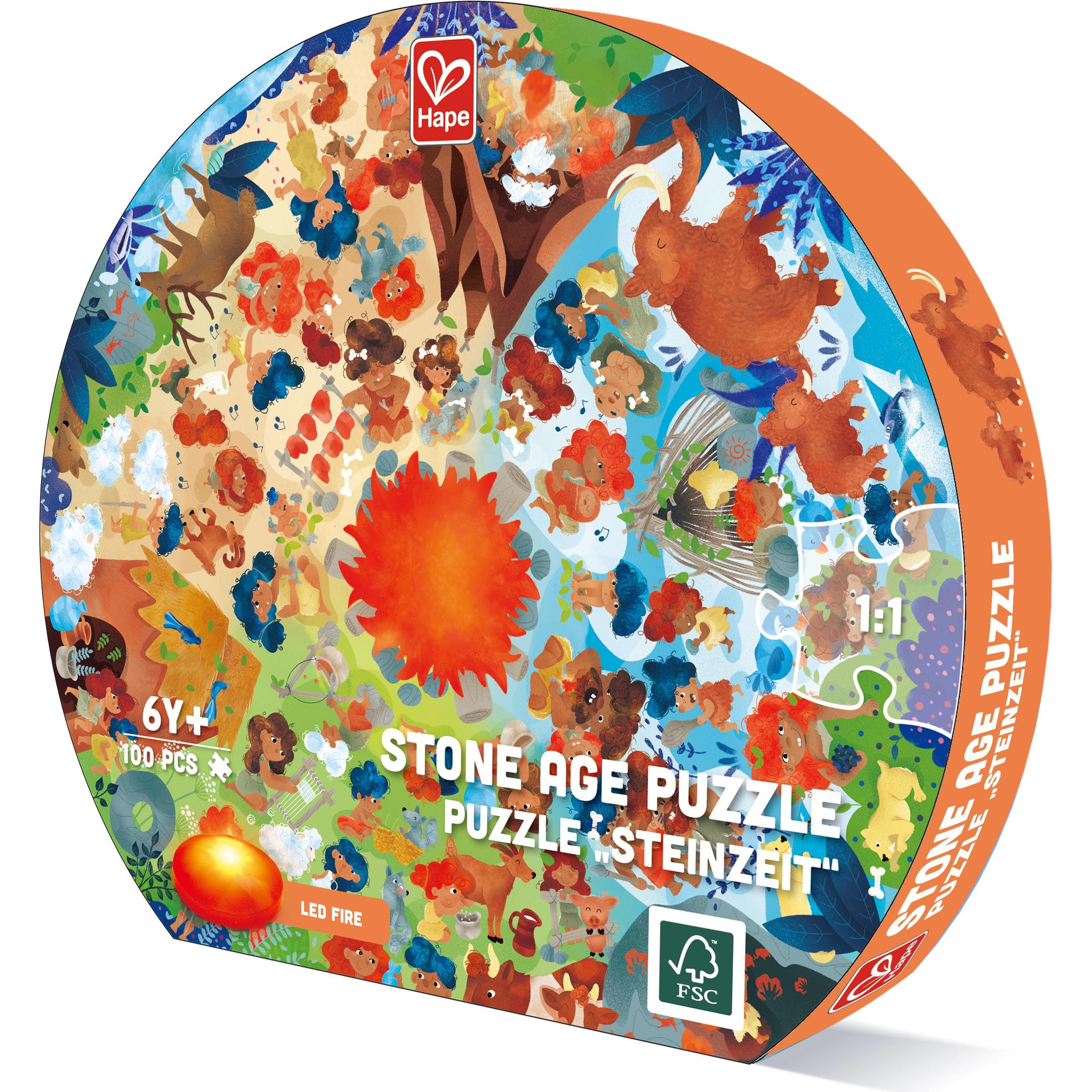 Hape Puzzle Steinzeit (100 Teile)