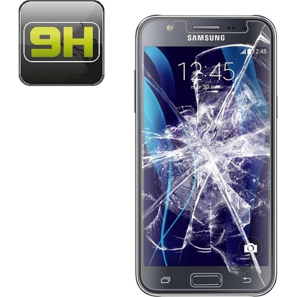 Protectorking 1x echtes Tempered 9H Panzerhartglas 3D KLAR (1 Stück, Samsung Galaxy J5), Smartphone Schutzfolie