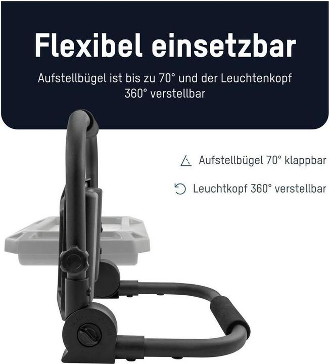Actual product image Ansmann Work spotlight FL20W-R rechargeable 20 W (2000 lm)