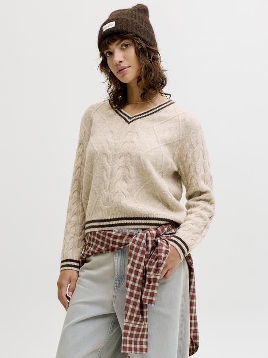 Produktbild JJXX Jxbrianna V-Neck Knit Ln (M)