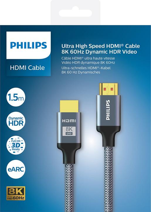 Produktbild Philips Kabelis Kabelis Premium HDMI 8K 60Hz Ultra HD 48 GB (0.65 m, HDMI, 1.3)