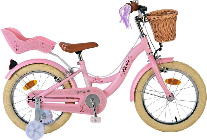 Actual product image Volare Blossom Children's bicycle - Girls - 16 inch - Pink - Two hand brakes (31641) (16")