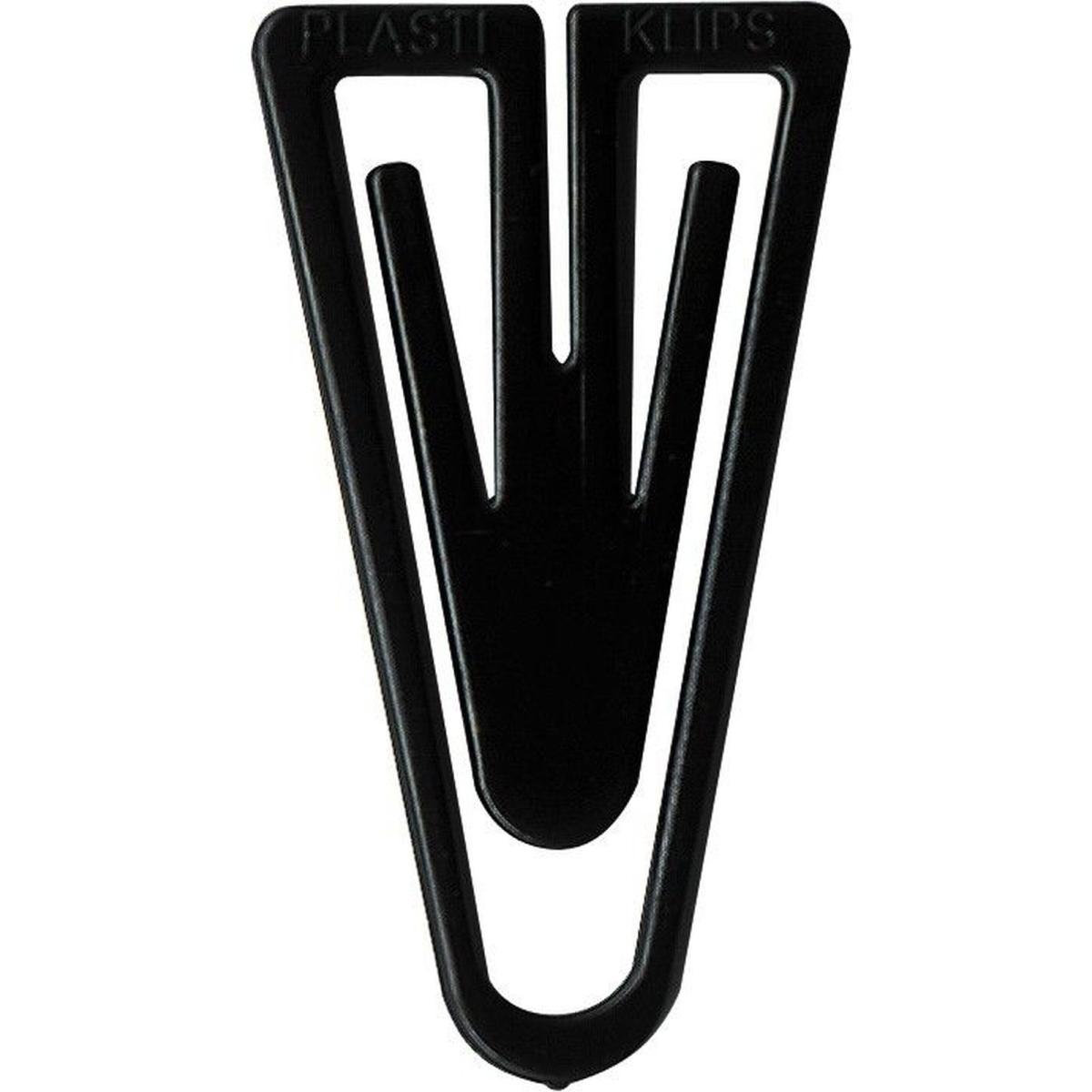 Laurel, Büroklammer, Büroklammern Plastiklips 35mm VE=50 Stück schwarz (50 x)