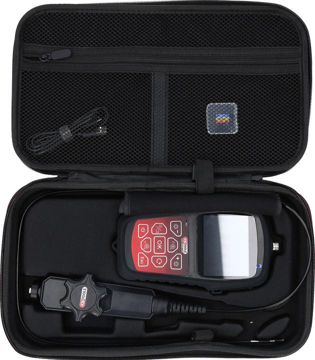 Produktbild KS Tools HD-Videoskop-Satz mit Ø 3,9 mm 180° und 0° HD Frontkamera-Sonde, flexible PVC Hülle, 3-tlg